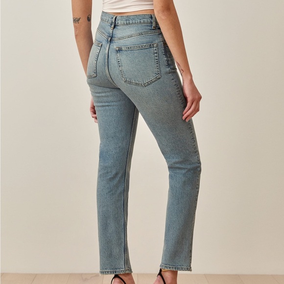 Reformation Liza Ultra High Rise Straight Jeans - Picture 2 of 7